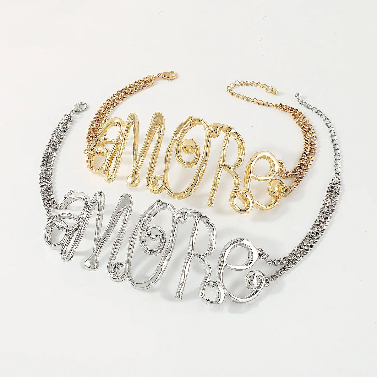 2023 Necklace New Heavy Metal Hip-hop Exaggerated Letter Love Choker Necklace Party Jewelry for Woman Gift Wholesale