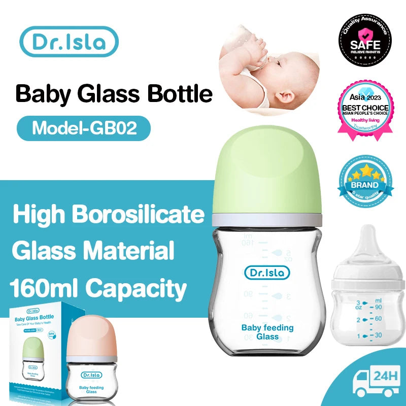 Dr.isla Anti-Choke Baby Bottle Newborn Glass