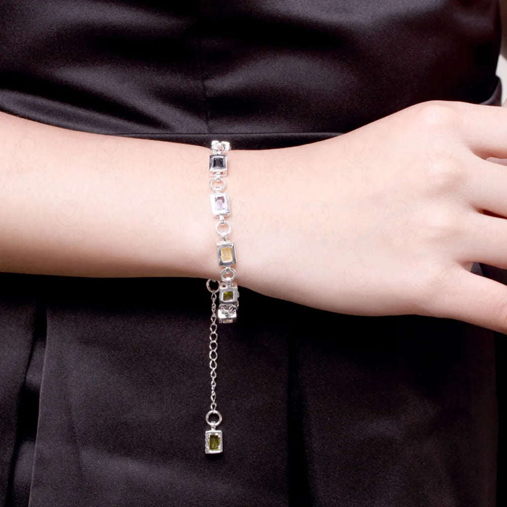 Noble 925 Sterling Silver Elegant Charm Bracelets Zirconia - Buy One get One free🔥