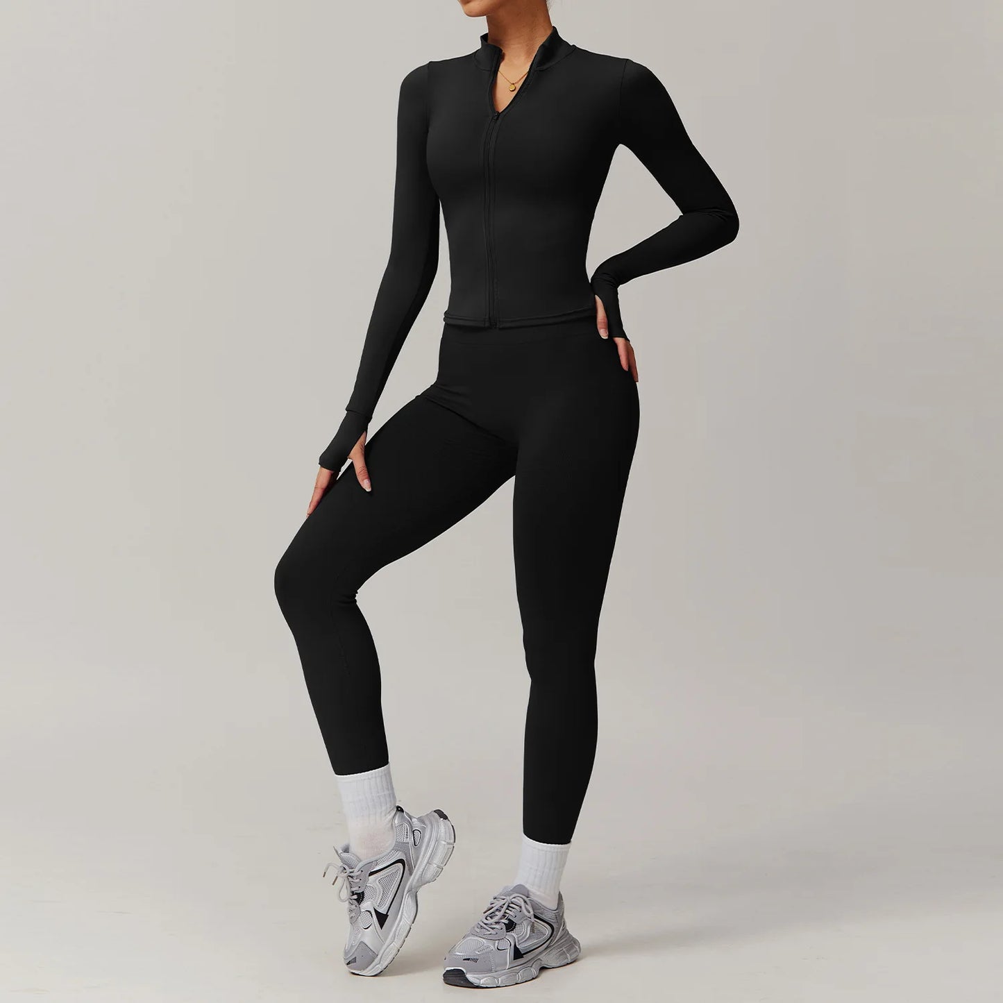 Flexible Yoga and Gymwear, Fashionable Gym Tracksuit For Girls