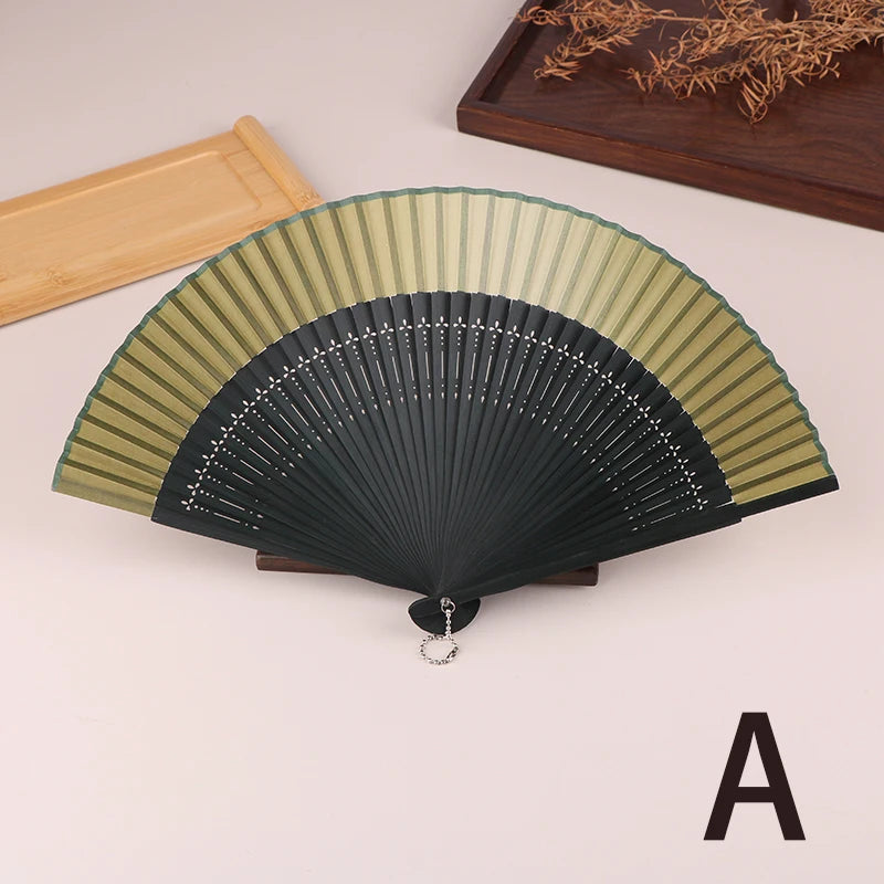 Party Chinese Bamboo Fan Vintage Hollow Antiquity Folding Fans