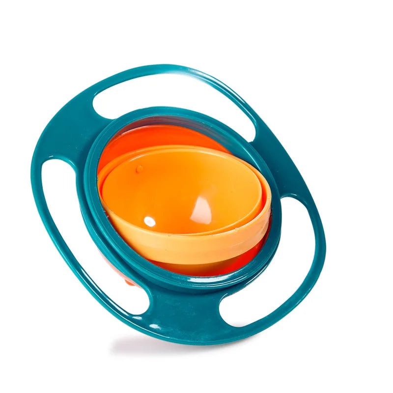 Magic Gyro Bowl 360 Degree Rotate Spill-Proof Bowls with Lid