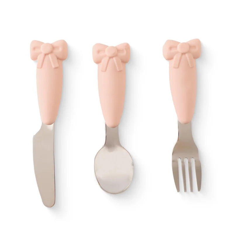 Baby Tableware Set BPA Free Silicone Food Plate Stainless