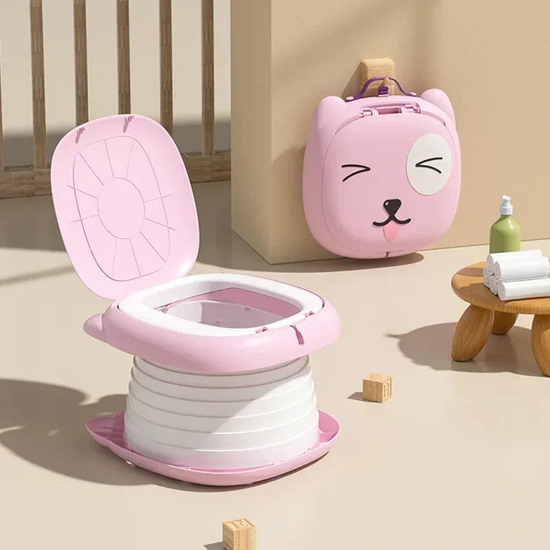 Portable Potty for Toddler Travel Foldable Potty Training Toilet for Car