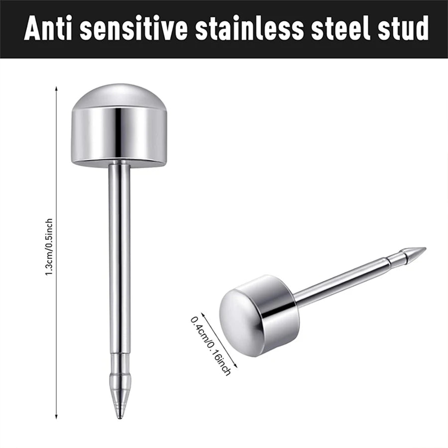 Professional Ear Piercing Tool Set with 10pairs Crystal Stud Earring