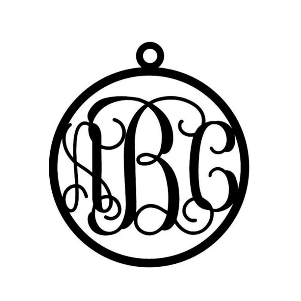 Custom Monogram Necklace for Women Personalized Stainless Steel Jewelry