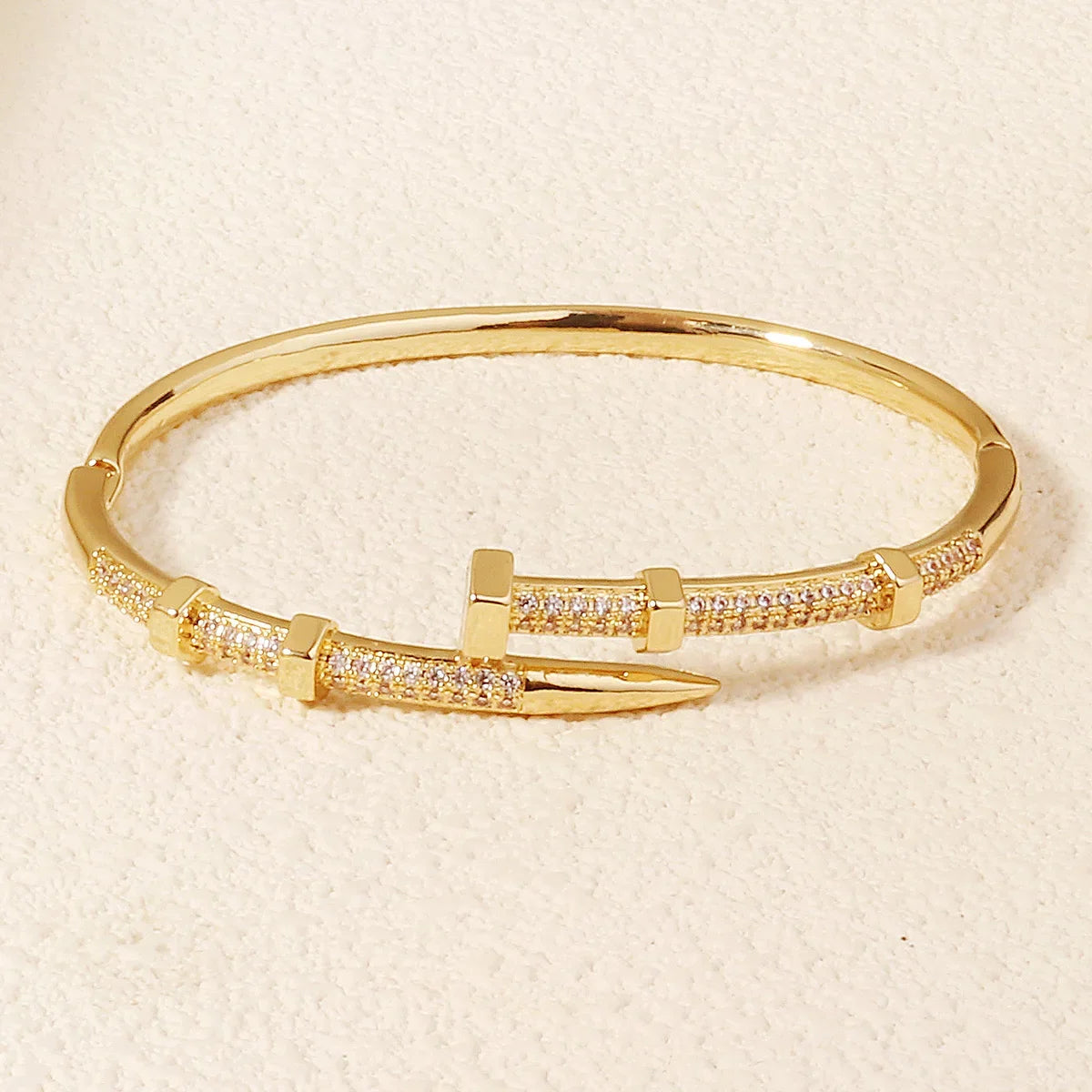 Nail Bracelets Zirconia Screw Bracelet For Women