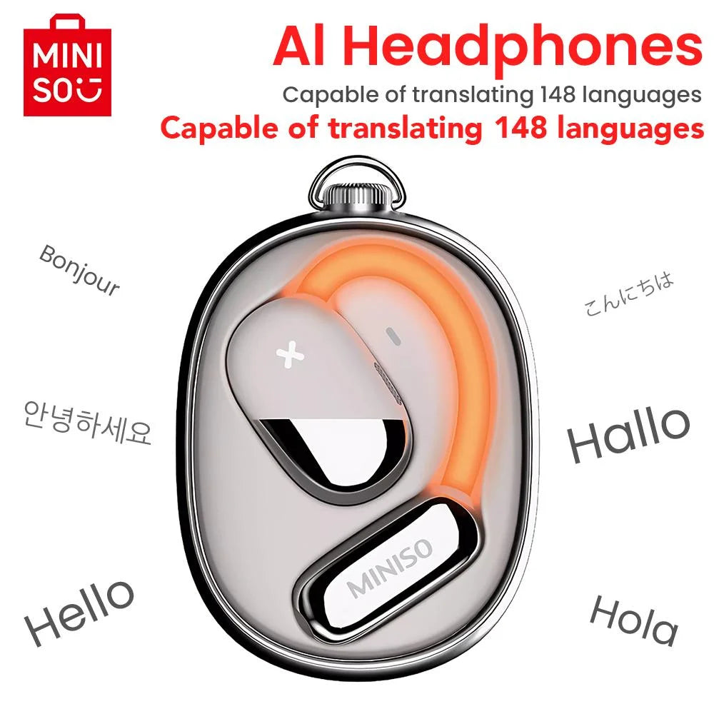 Translator Earphone MINISO M99 Intelligent Bluetooth Earbuds Translation Headphones Light-emitting headphones ASMR Headset