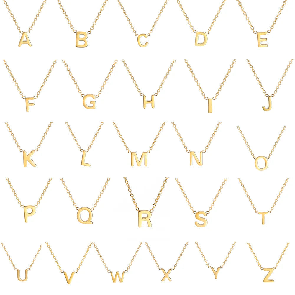 Initial Name Necklace for Women