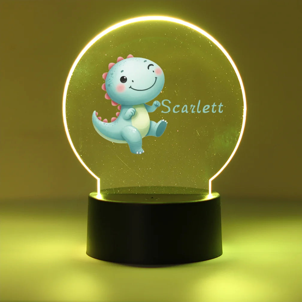 Personalized Name 3D Visual Night Light Led Night Kids Room