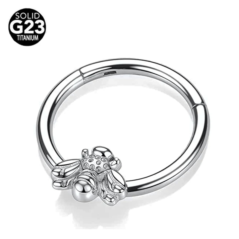 G23 Titanium Bee Septum Nose Ring - Buy 2 get 1 free