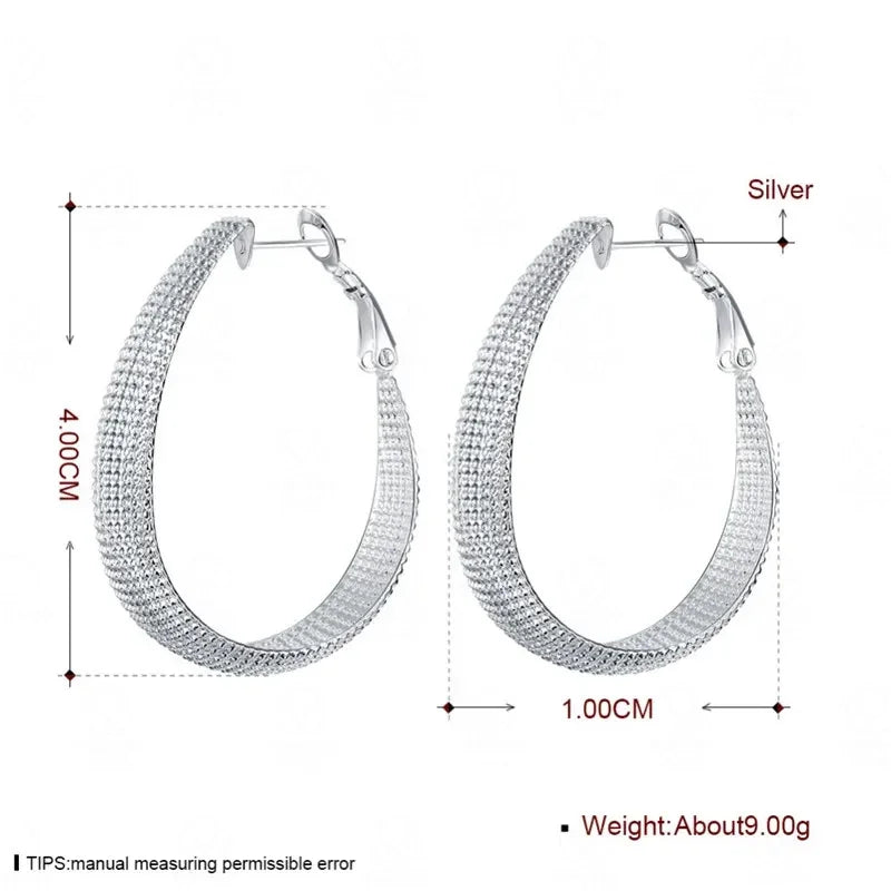 925 Sterling Silver Hoop Earrings For Women - Buy One Get One Free 🔥
