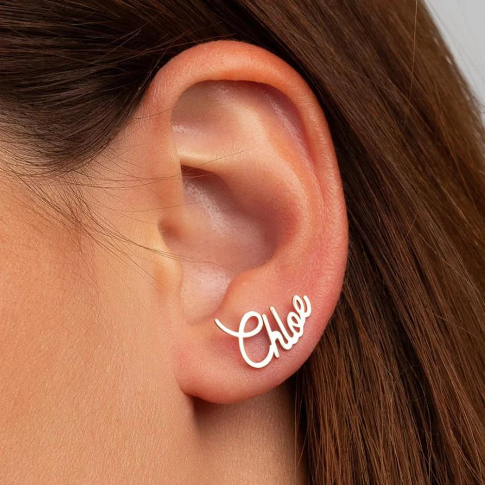 Personalized earrings, Studs, Personalized gifts - Buy One Get One Free 🔥