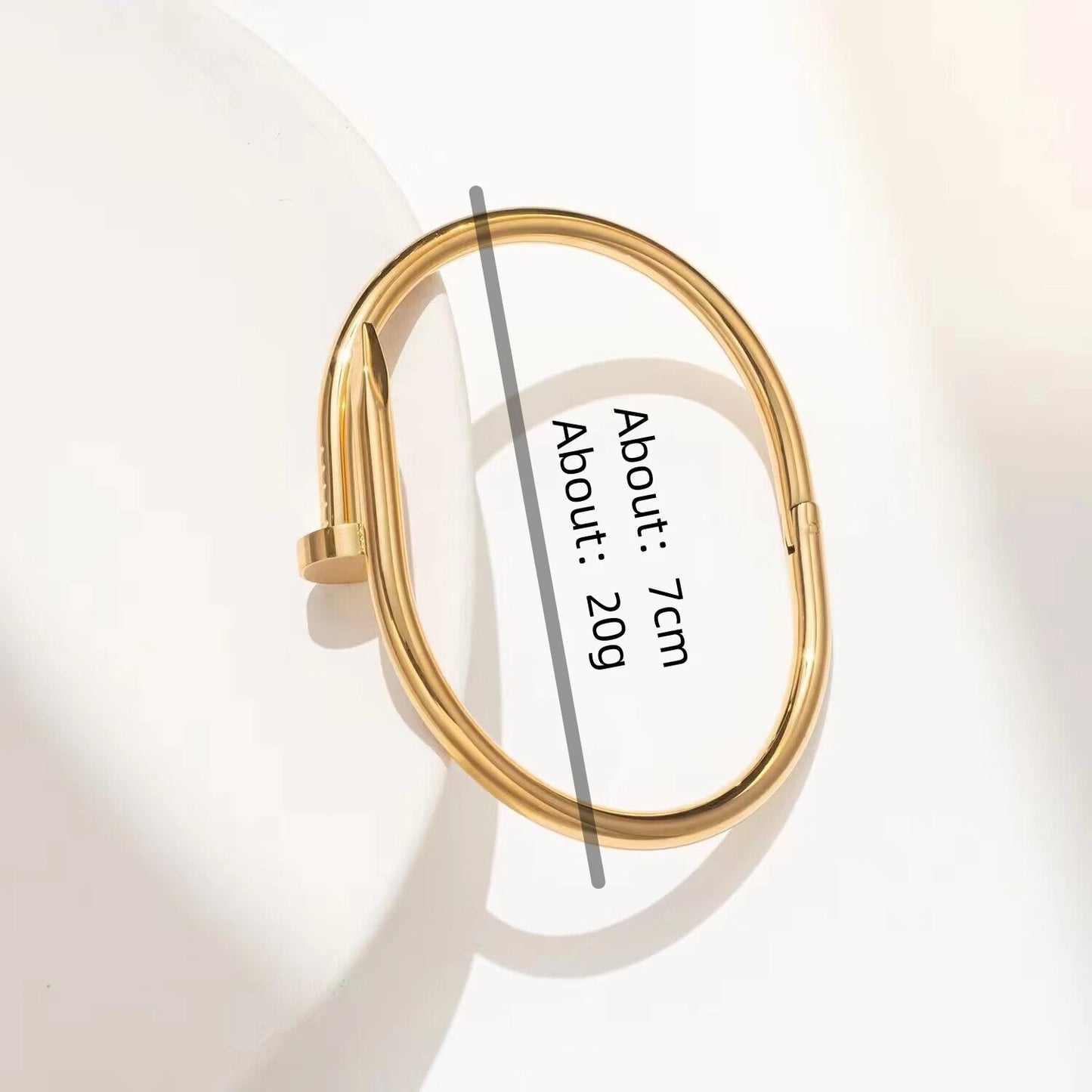 Nail Light Luxury Stainless Steel Jewelry Women's High Quality Bracelet