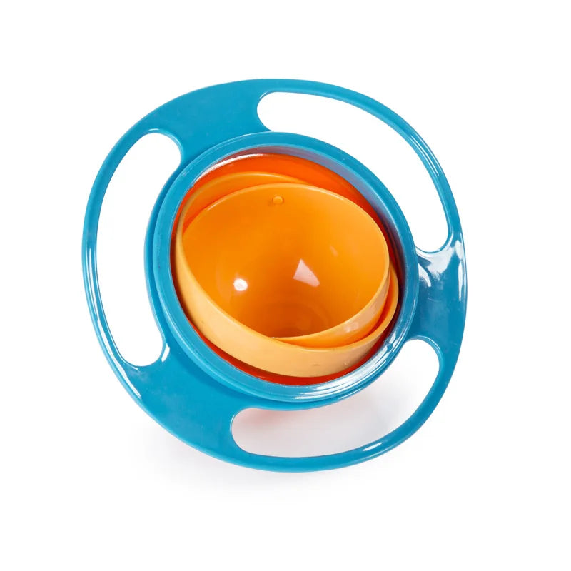 Magic Gyro Bowl 360 Degree Rotate Spill-Proof Bowls with Lid