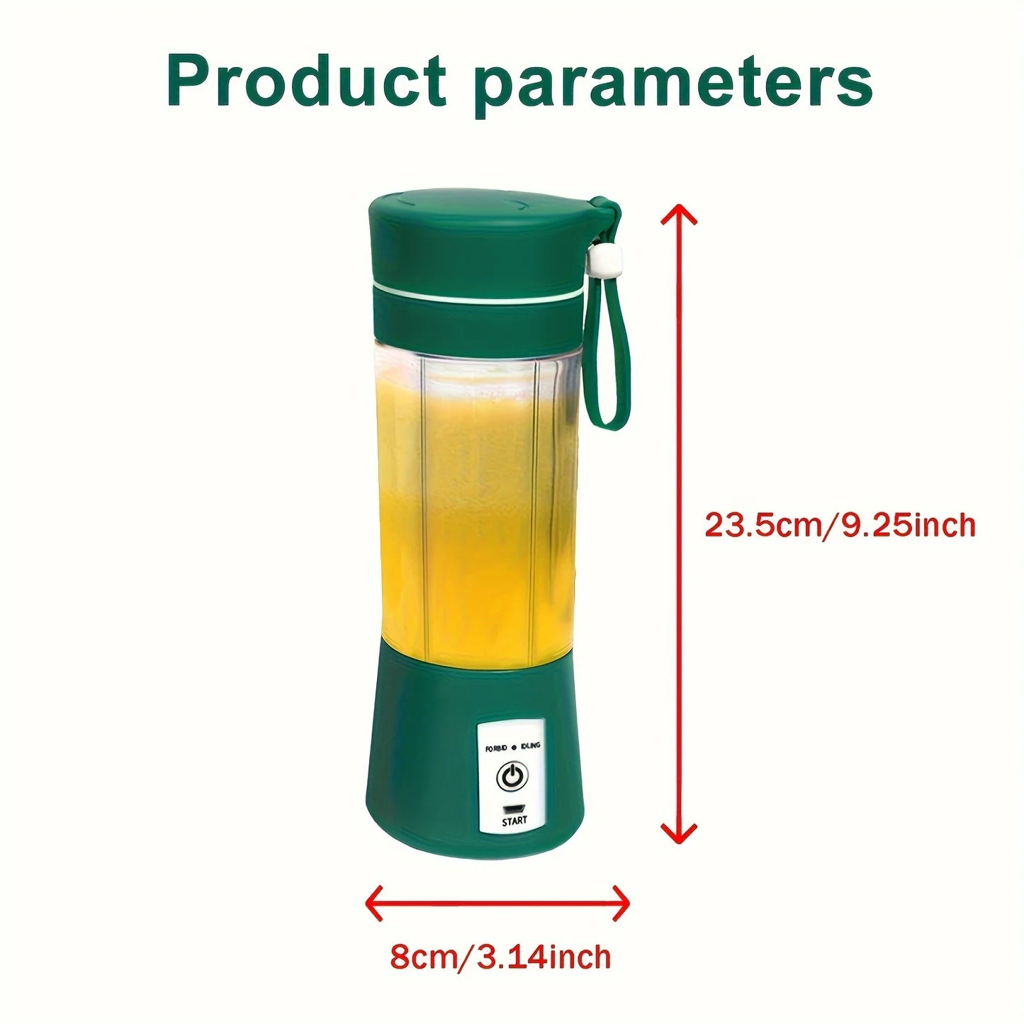 USB Portable Juicer, Blends lce Crush FoodProcessor