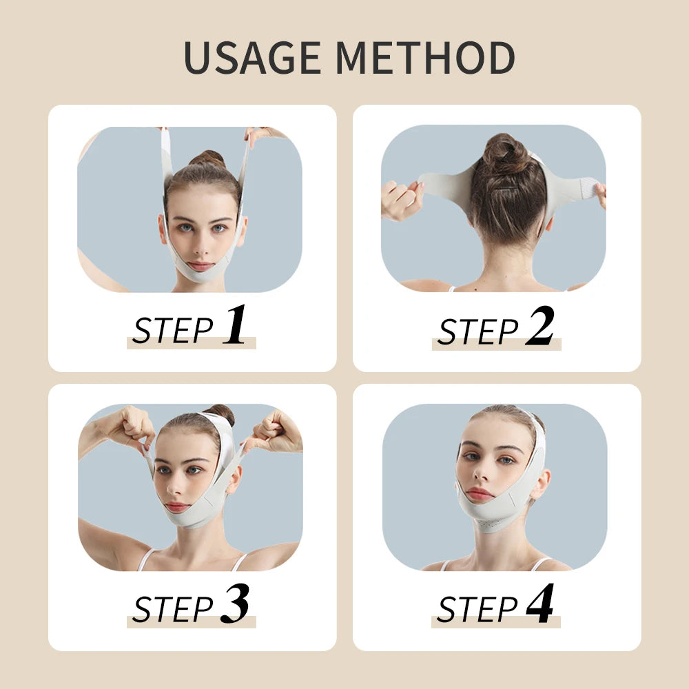 V-face Shaping Mask Slimming Bandage Light and Breathable Facial Lifting Firming Jawline Double Chin Sagging Face Carving