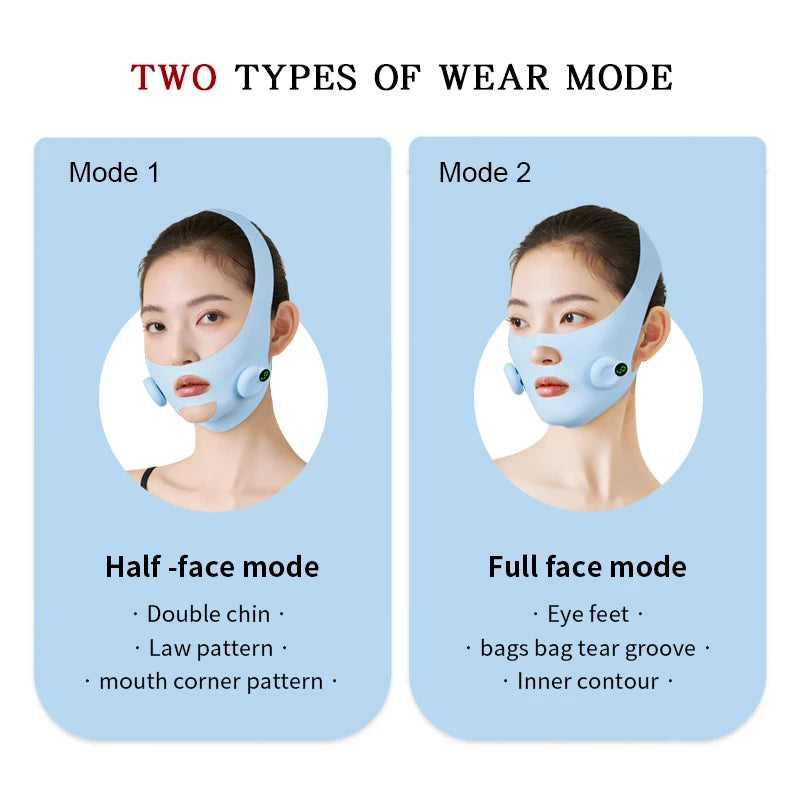 Smart Pulse Face Shaping Beauty Instrument EMS Microcurrent Lifting V Face Device Skin Tightening Anti-Wrinkle Facial Massager