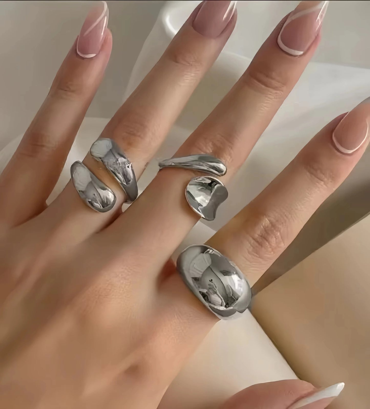 New Irregular set of Metal Open Ring for Women - BOGO 🔥
