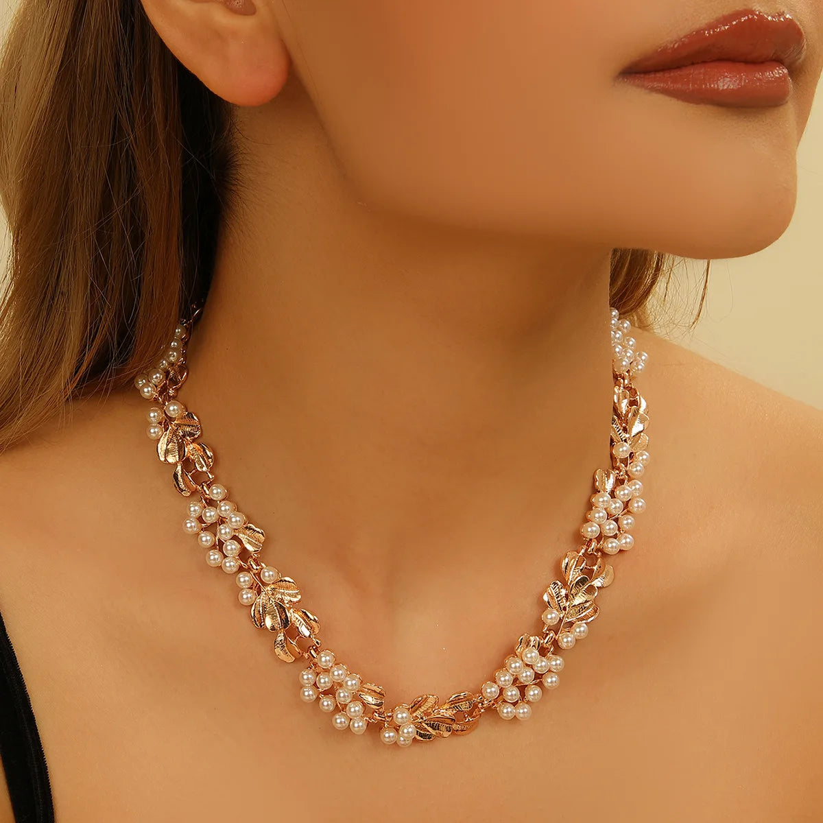 pearl necklace, earring set, versatile jewelry