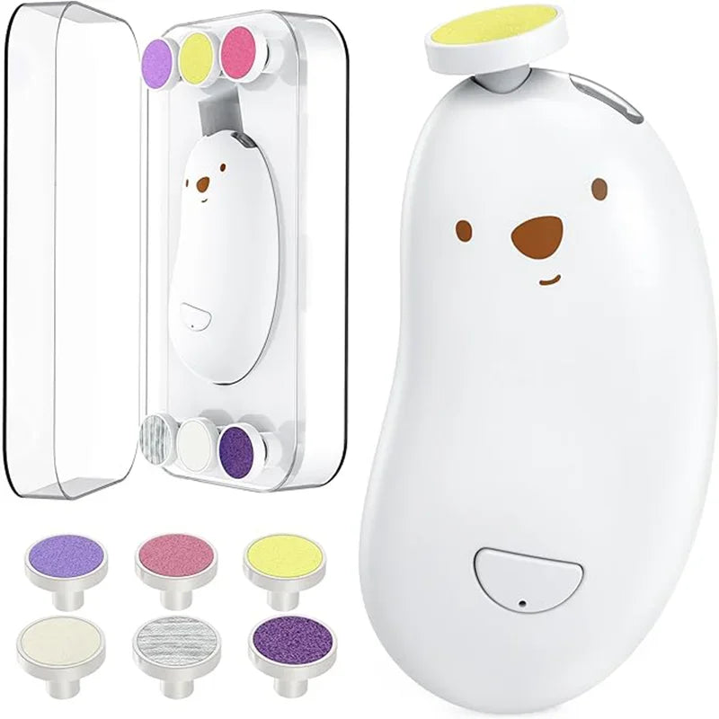 6 in 1 Low Noise Safe Care Ergonomic Grip Toddler Toes Fingernails Polish Trim