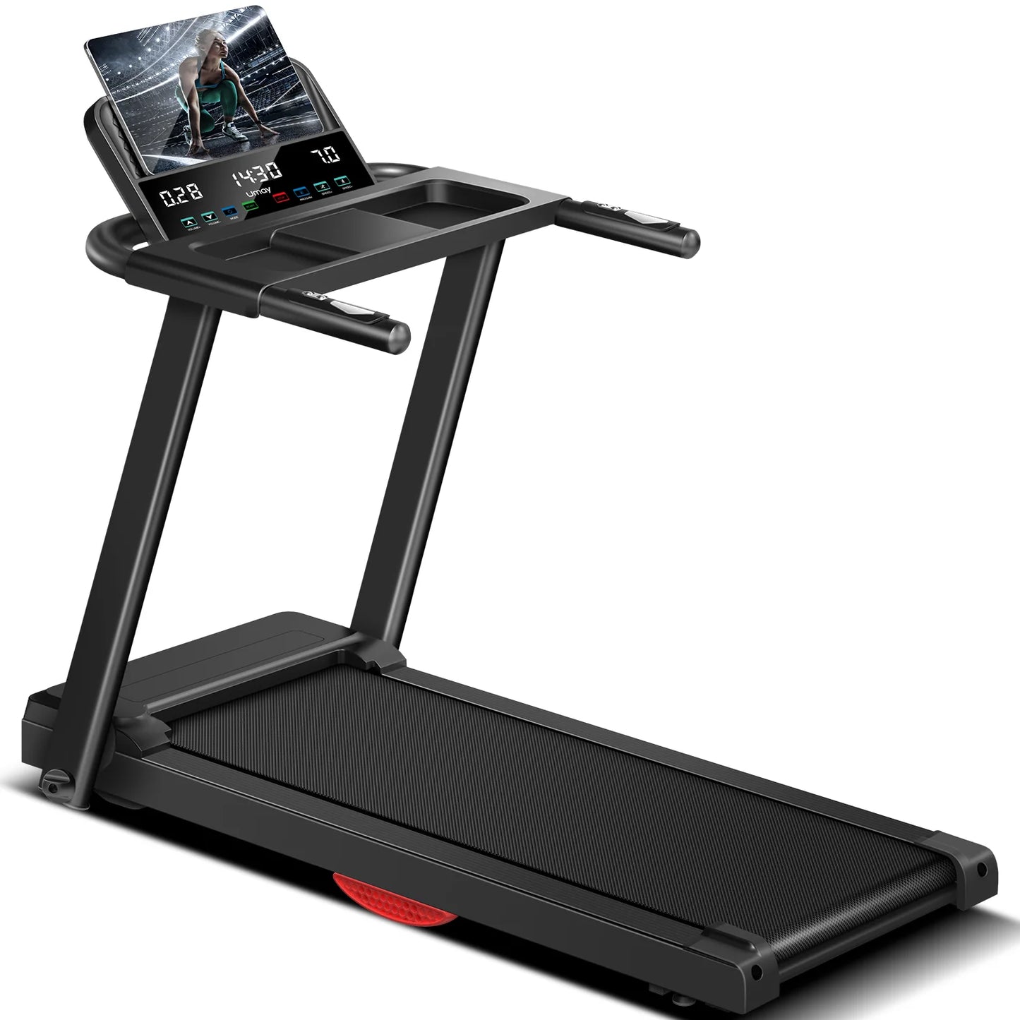 3.0HP Brushless Foldable Home Treadmill | 300LB Capacity