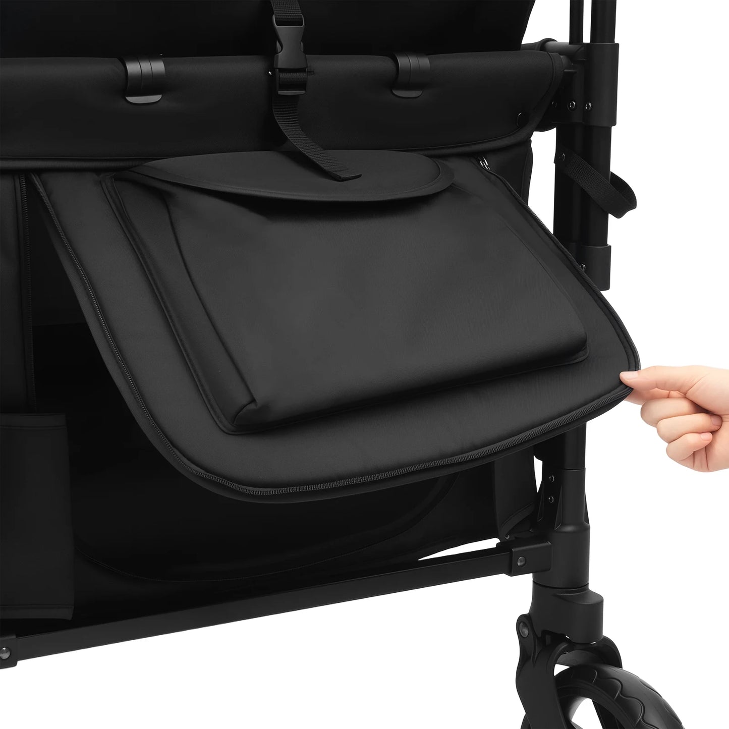 4 Seat Baby Wagon Stroller with Lockable Wheels