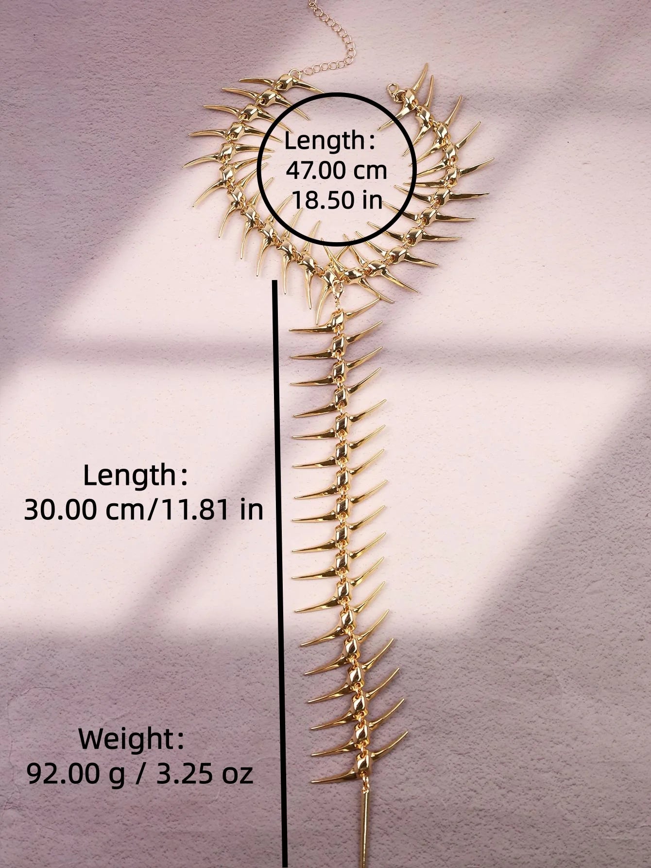 Edgy Thorn Skeleton Alloy Women’s Necklace
