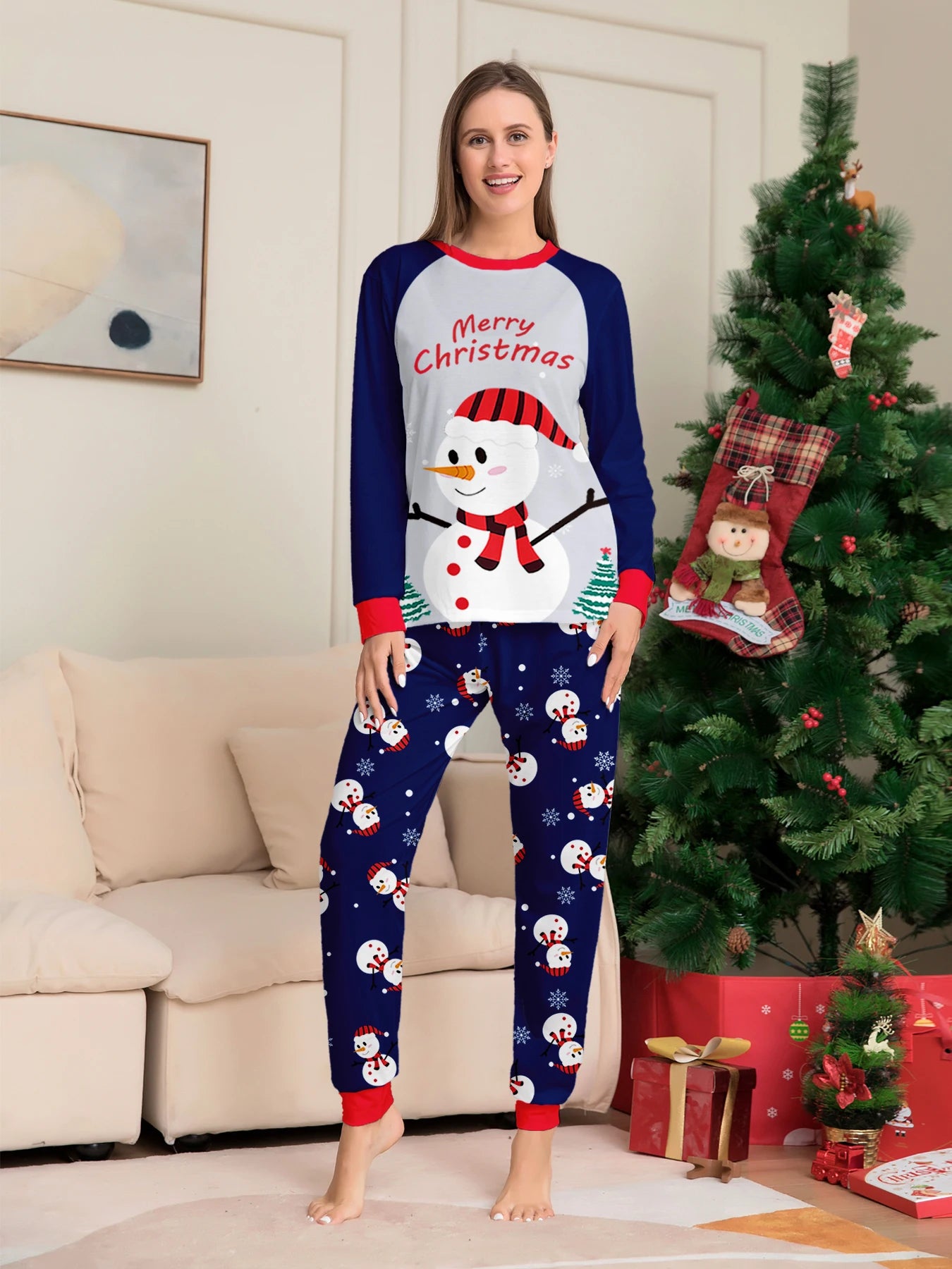 Christmas Couple Pajamas Set