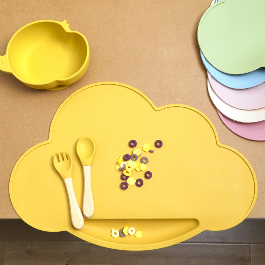 1pc Silicone Cloud Shape Baby Placemat