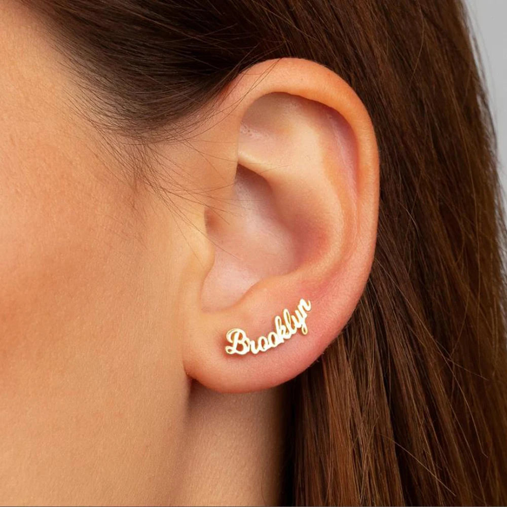 Personalized earrings, Studs, Personalized gifts - Buy One Get One Free 🔥