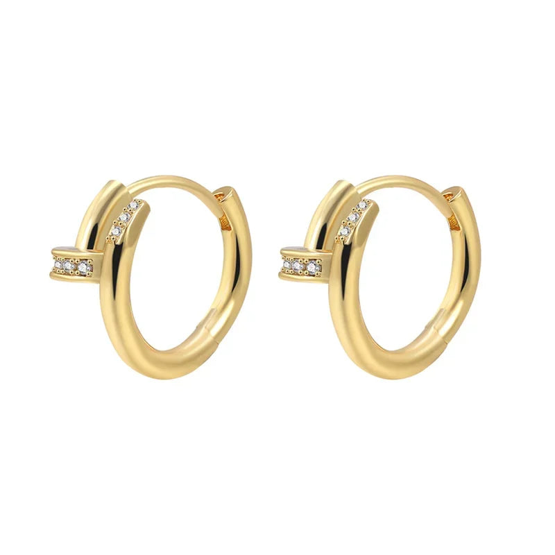 Hot-Selling Round Nail Earrings, Sweet And Romantic Niche Design