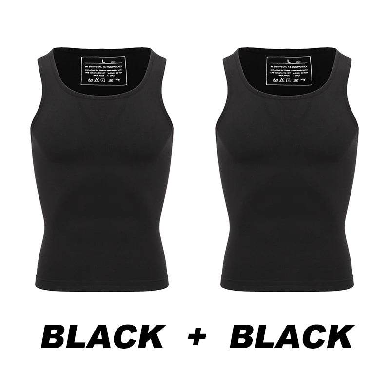 Men Slimming Body Shapewear Vest Tummy Abdomen Corrector Compression