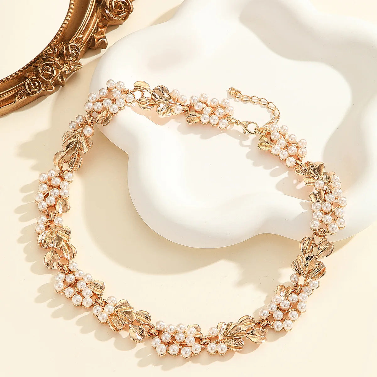 pearl necklace, earring set, versatile jewelry
