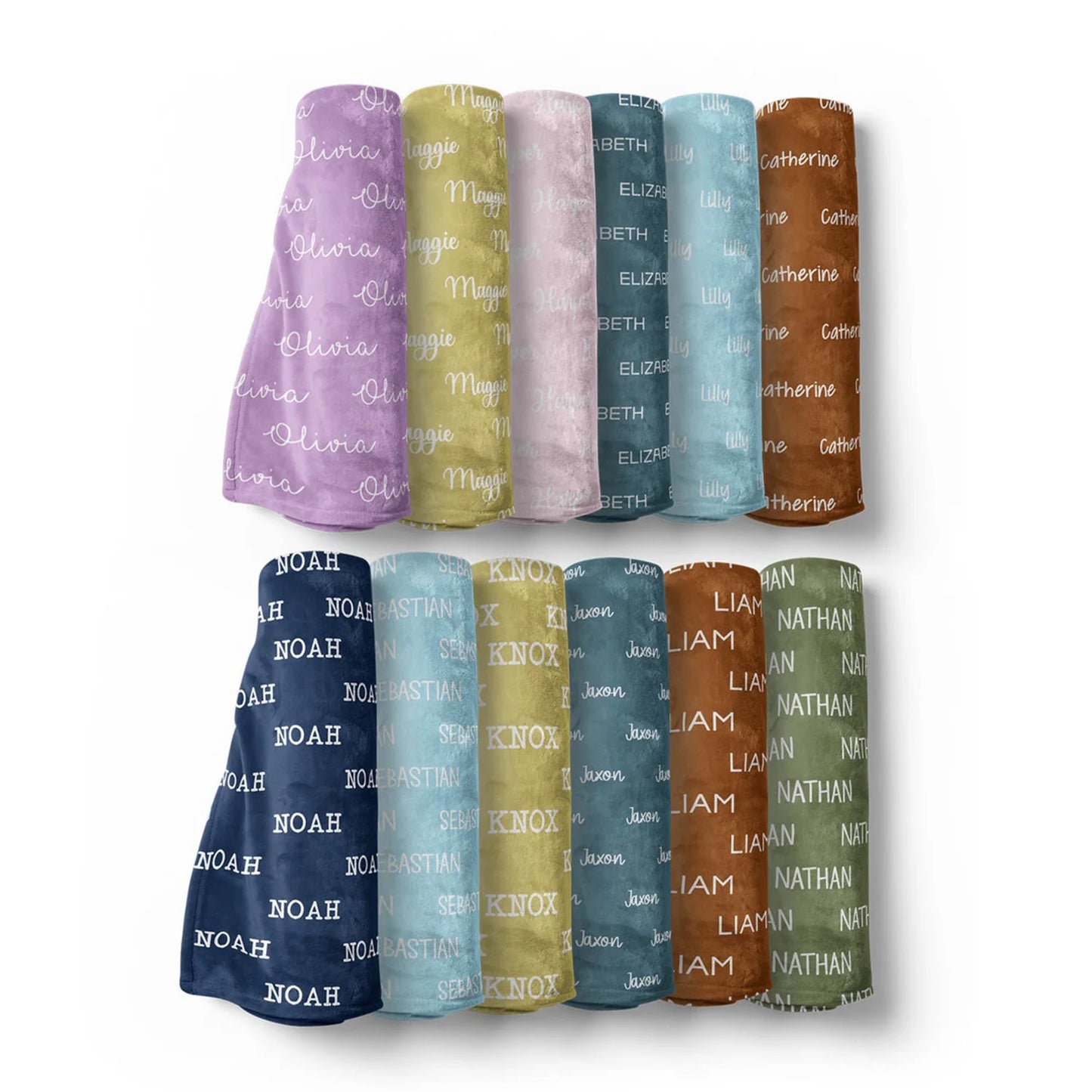 Personalized Jersey Swaddle, Baby Name Hat, bow
