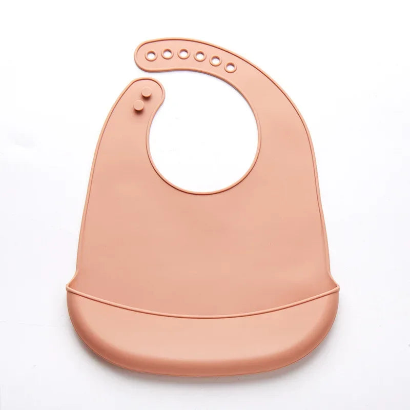 Baby Bib Adjustable Waterproof Bibs Babies Soft Edible Silicone - Buy One Get Two Free π₯