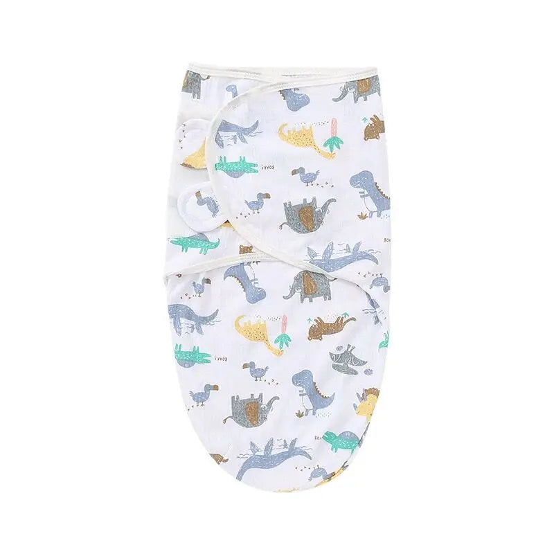 Baby Blanket Hat Set Cartoon Printed Cotton Newborn 0-6 Months