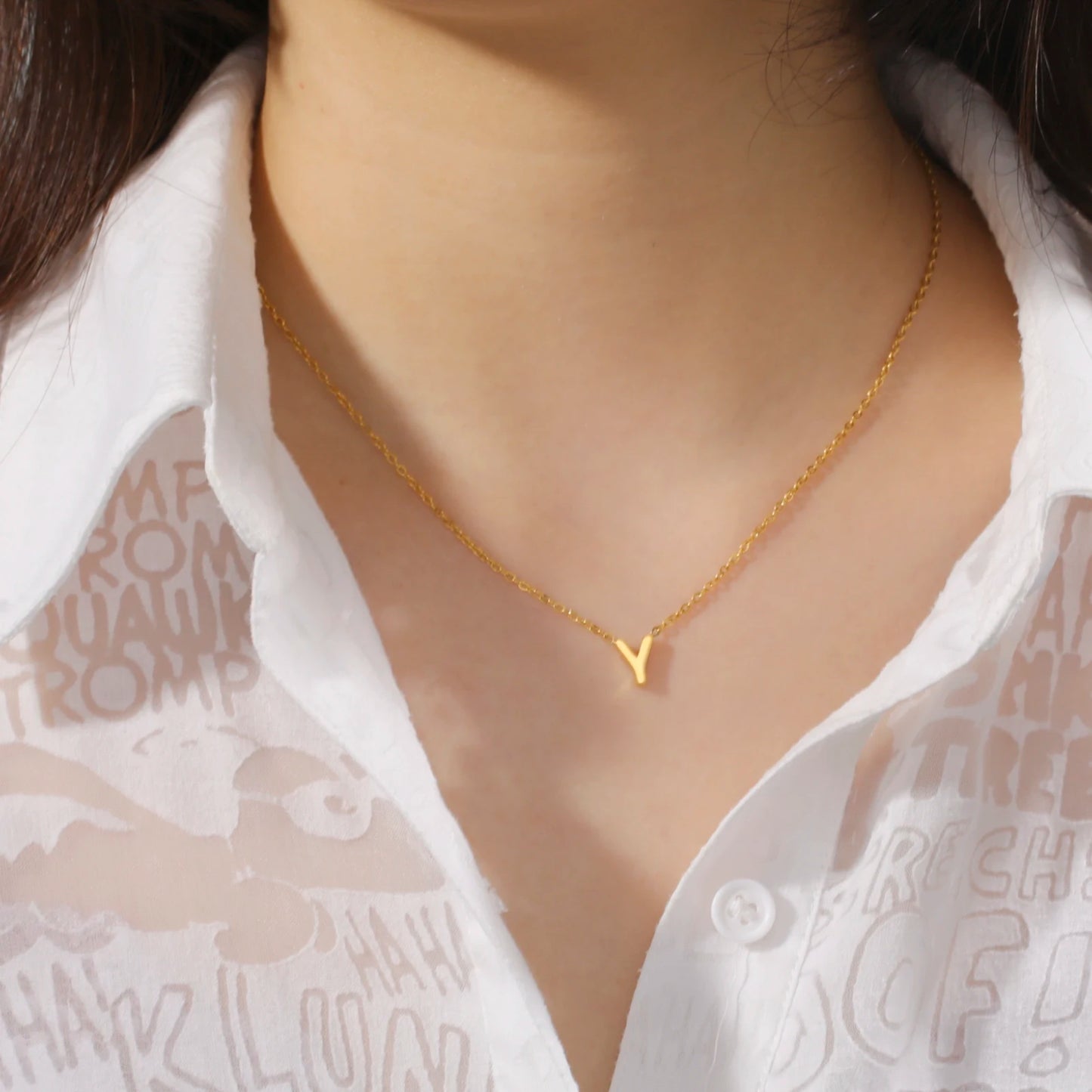 Initial Name Necklace for Women