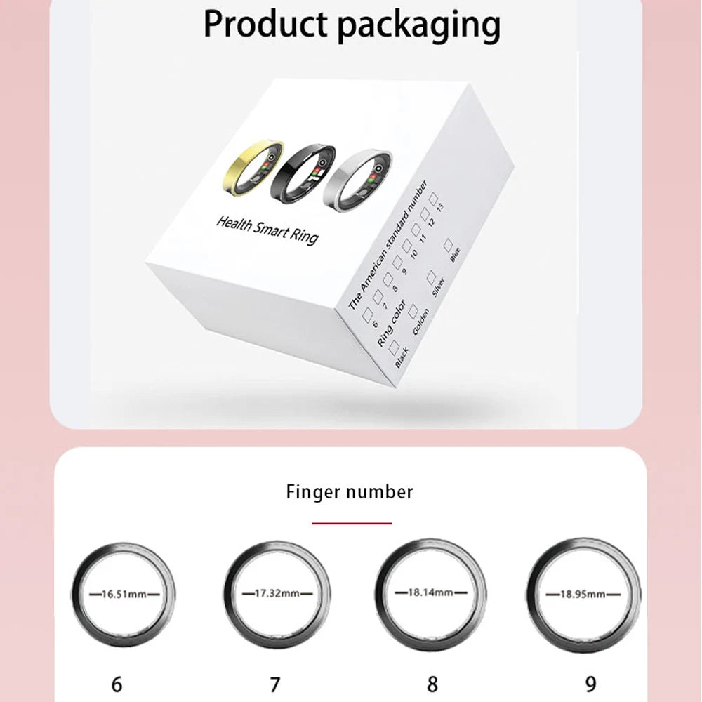 CSS R26 Smart Ring-Heart Rate/Blood Oxygen/Sleep Monitor