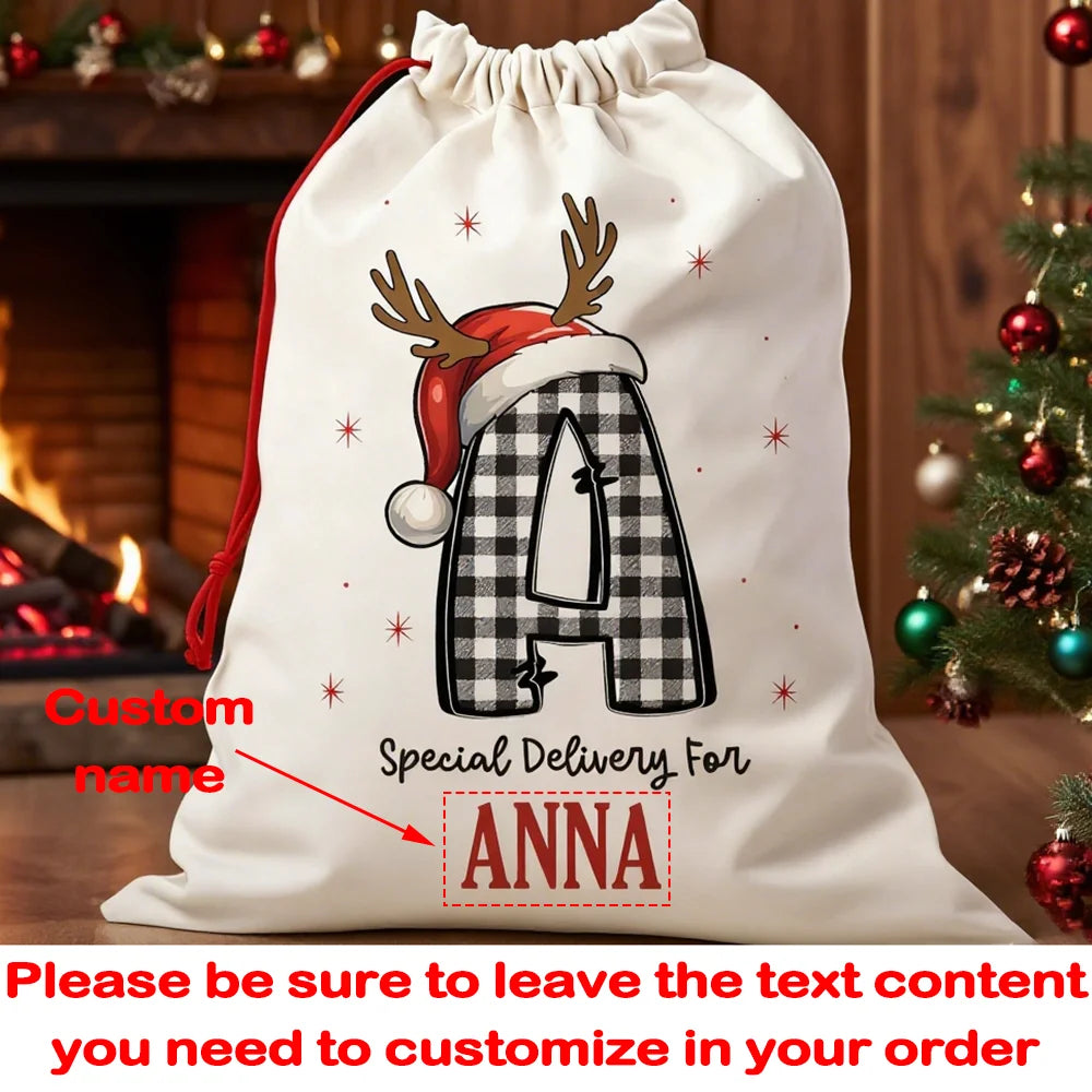 Personalized Cute Santa Sack for Kids with Name - Buy One Get one Free 🔥
