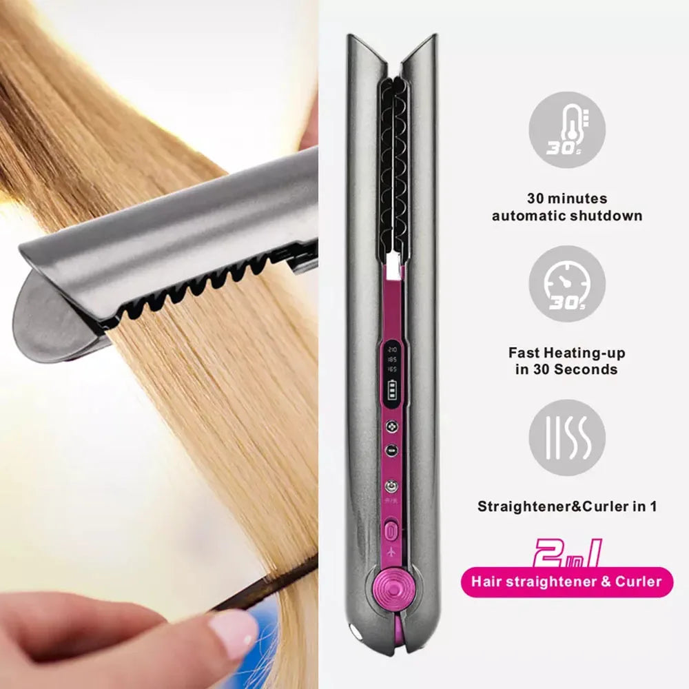 Hair Brushes Straightening Dry Wet 40w 59w Hair Straightener Curling Iron