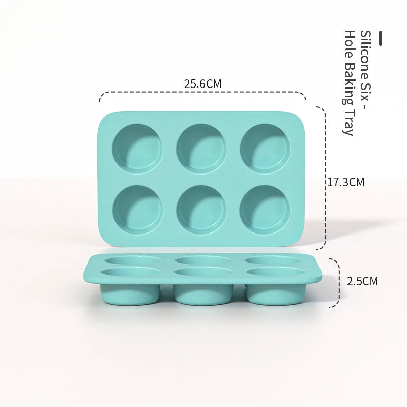 3D Silicone Kitchen Fluted Tube Pan Bakeware Airfryer Accessories