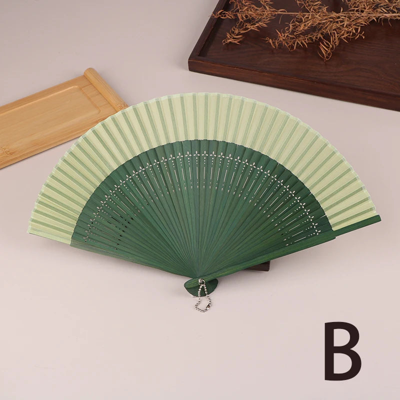 Party Chinese Bamboo Fan Vintage Hollow Antiquity Folding Fans