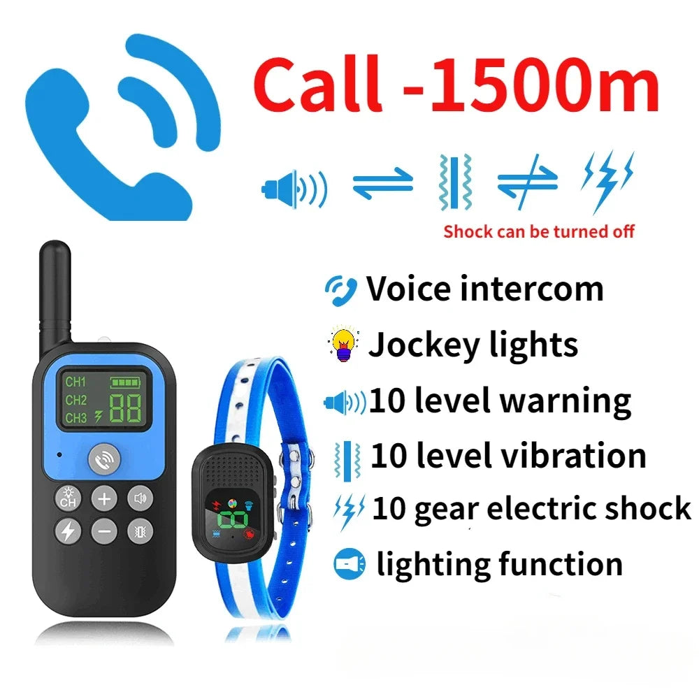 1500m Electric Dog Training Collar Voice Walkie-Talkie