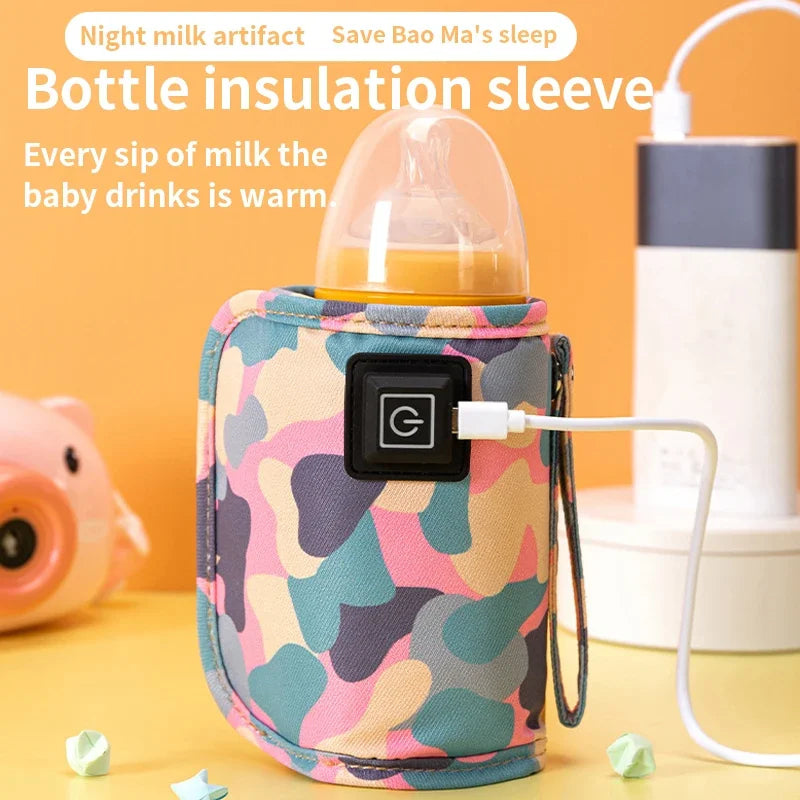 USB Milk Water Warmer Travel Stroller Insulated Bag