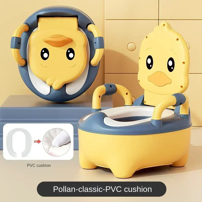 Ethnic pattern throw Cute Cartoon Duck Potty Training Toilet for Kids