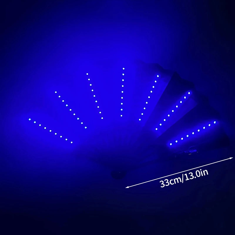 Glowing Folding Fan Lighting Dancing Fans
