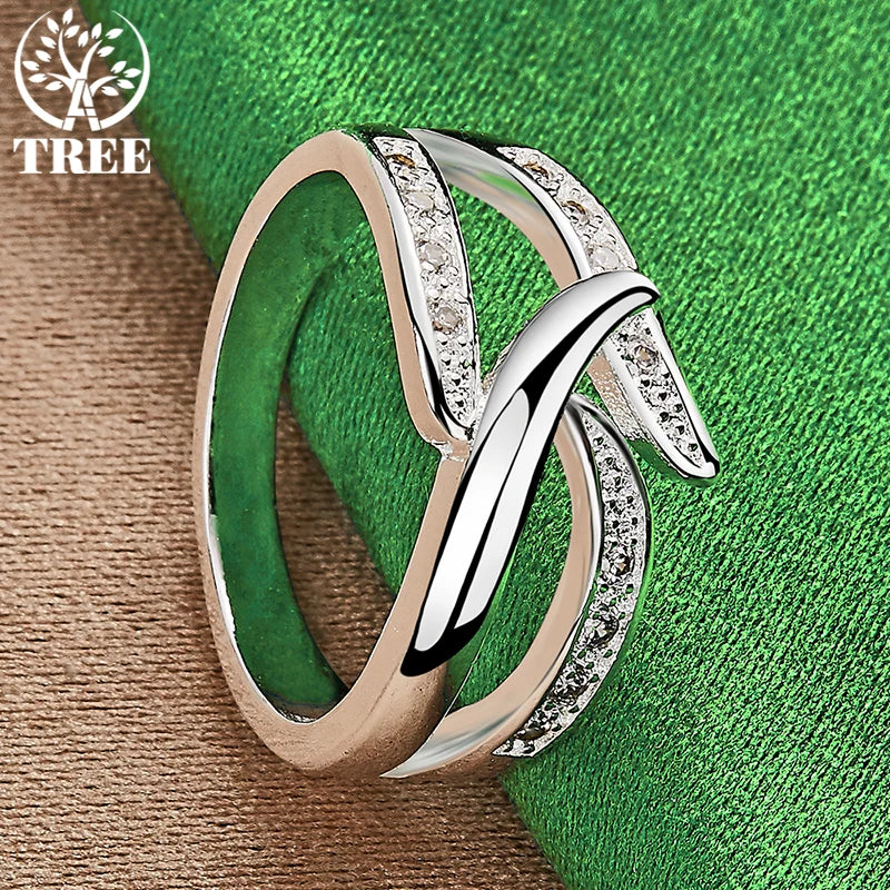 925 Sterling Silver Noble Shiny Elegant AAA Zircon Ring For Women -BOGOš„