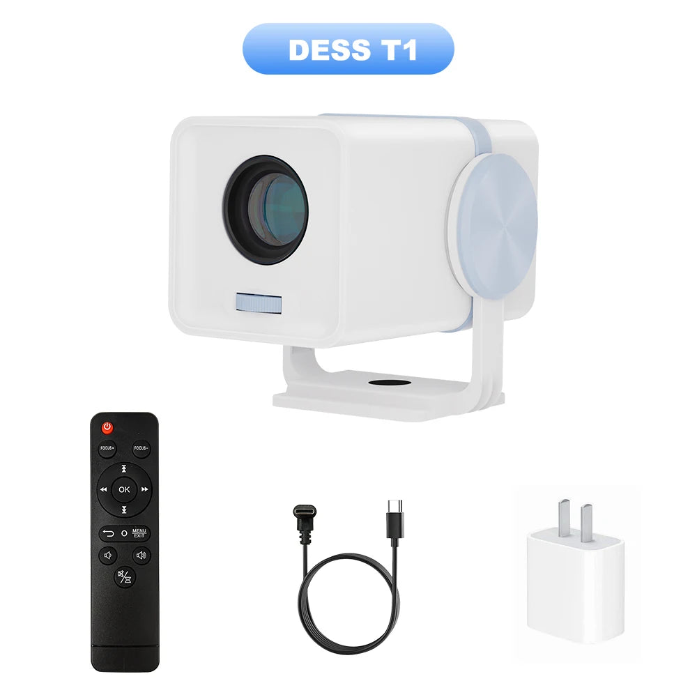 Projector Android 13 Dual Band Wifi6 BT5 Portable Smart Projector