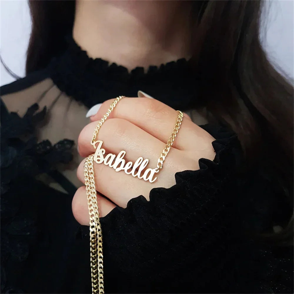 Personalized Name Necklace Custom - buy one Get one free - free Shipping